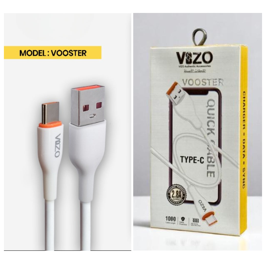 Vooster 65W Type-C Fast Charging Cable | Best Quality Type C Charging Cable For Mobile Phone | Cable For Charging