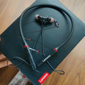 Lenovo HE05X Bluetooth 5.0 Magnetic Neckband Earphones with Mic – 8 Hours Playtime, Sweatproof Sports Headset