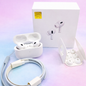 White Pro 2 box pack wireless earbuds with all accessories