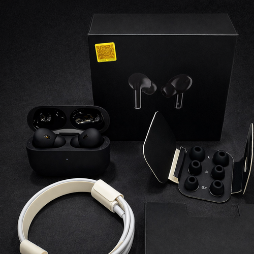 Original Black Pro 2 Box Pack Wireless Earbuds with All Accessories – Black